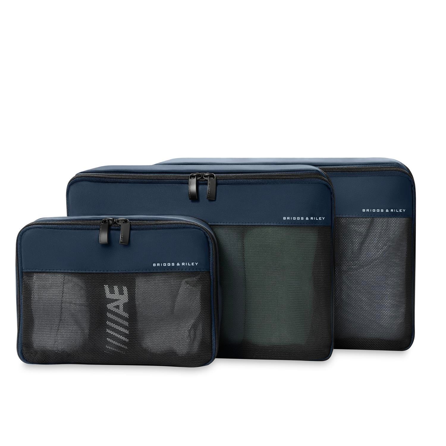 Travel Compression Packing Cubes for Carry-On Luggage - 3-Piece Set