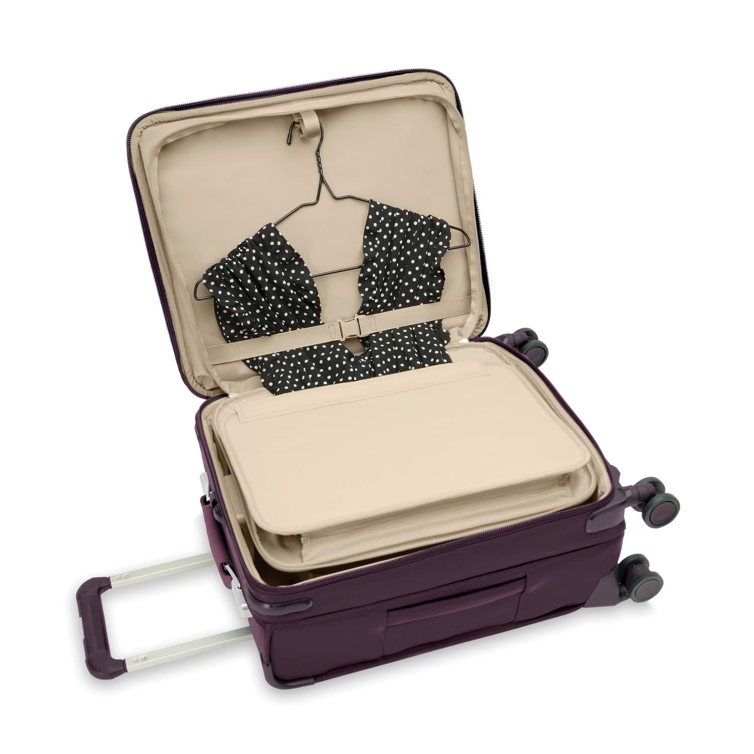 Global 21" Expandable Carry-On Luggage with Spinner Wheels