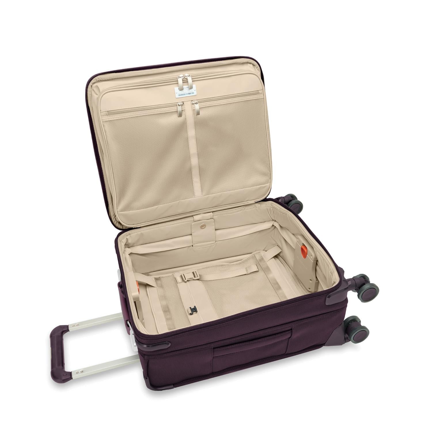 Global 21" Expandable Carry-On Luggage with Spinner Wheels