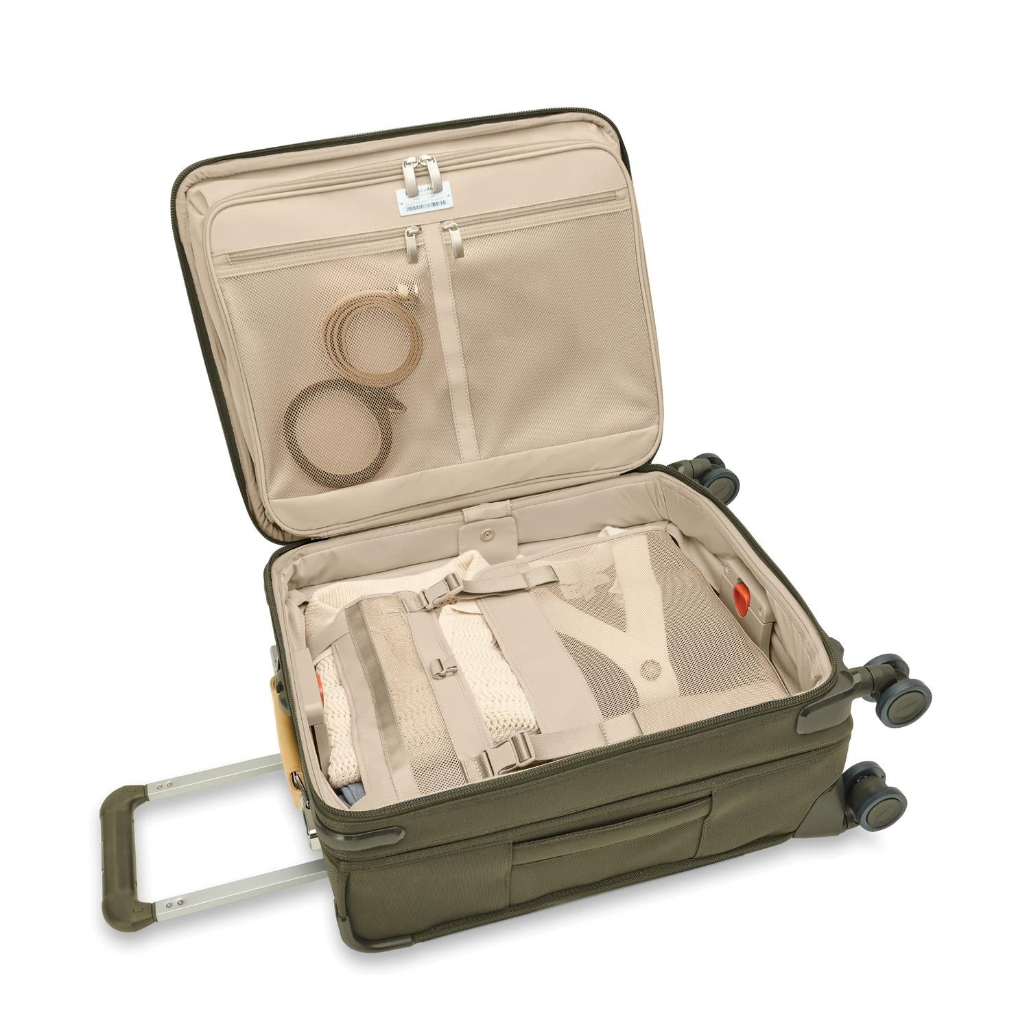 Global 21" Expandable Carry-On Luggage with Spinner Wheels