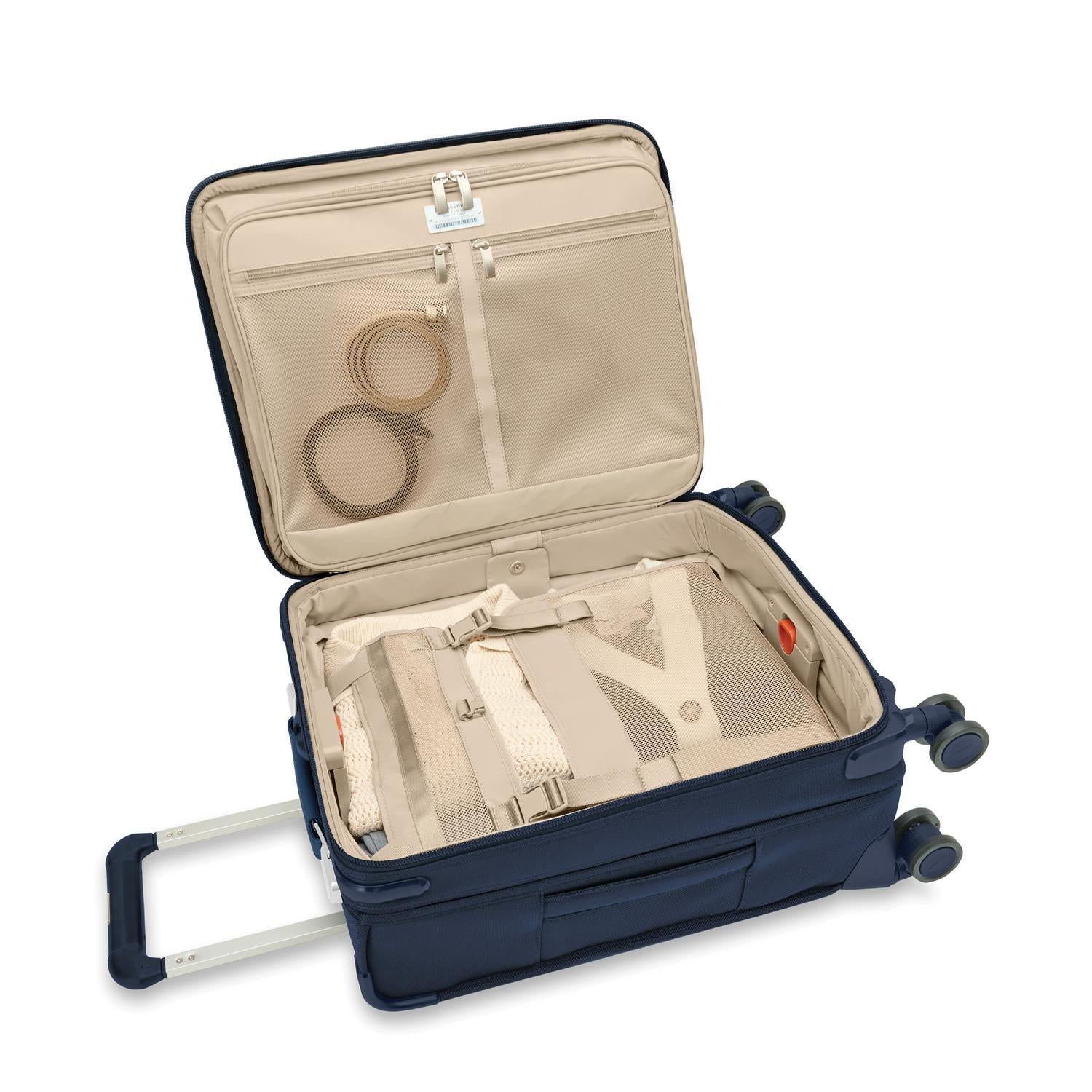 Global 21" Expandable Carry-On Luggage with Spinner Wheels