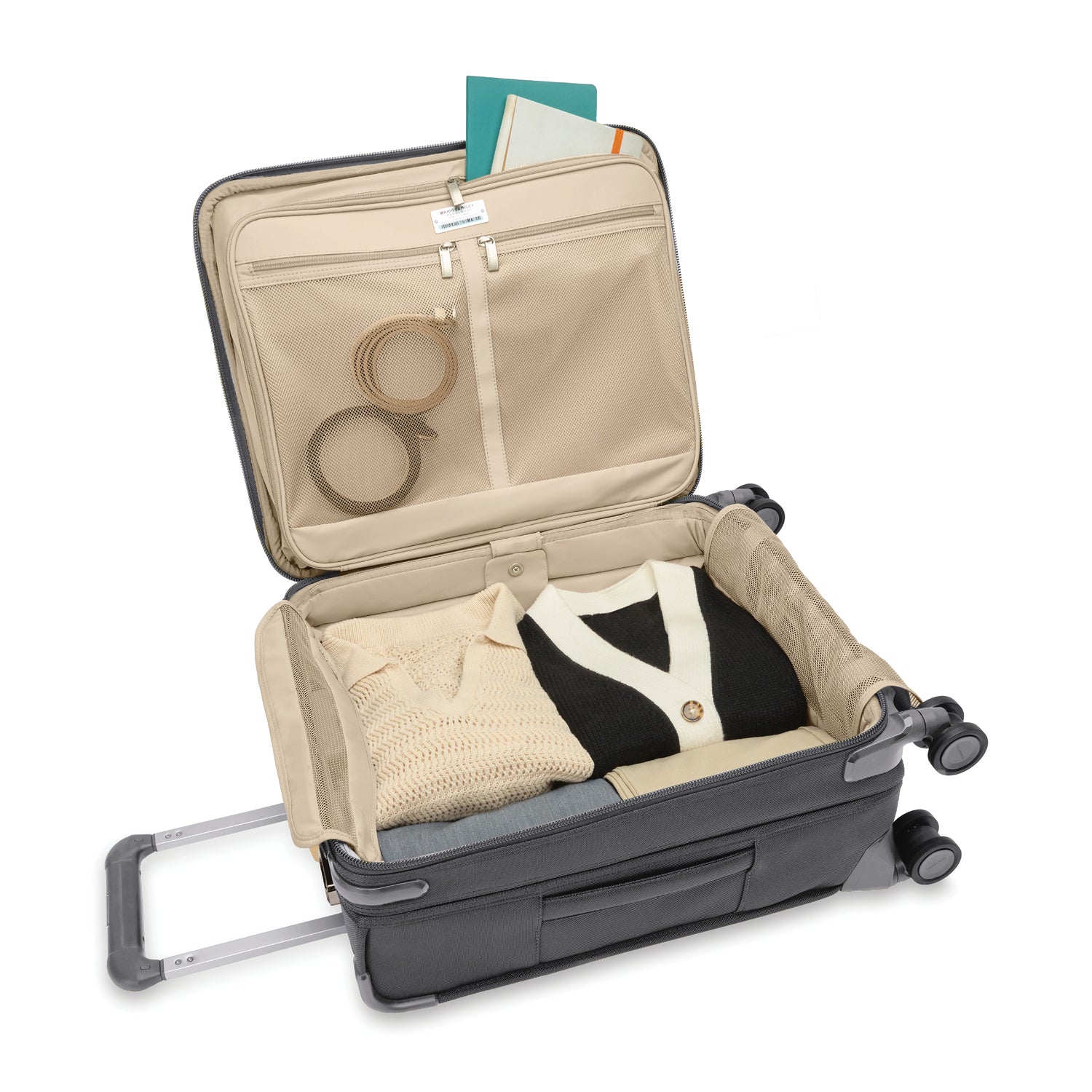Global 21" Expandable Carry-On Luggage with Spinner Wheels