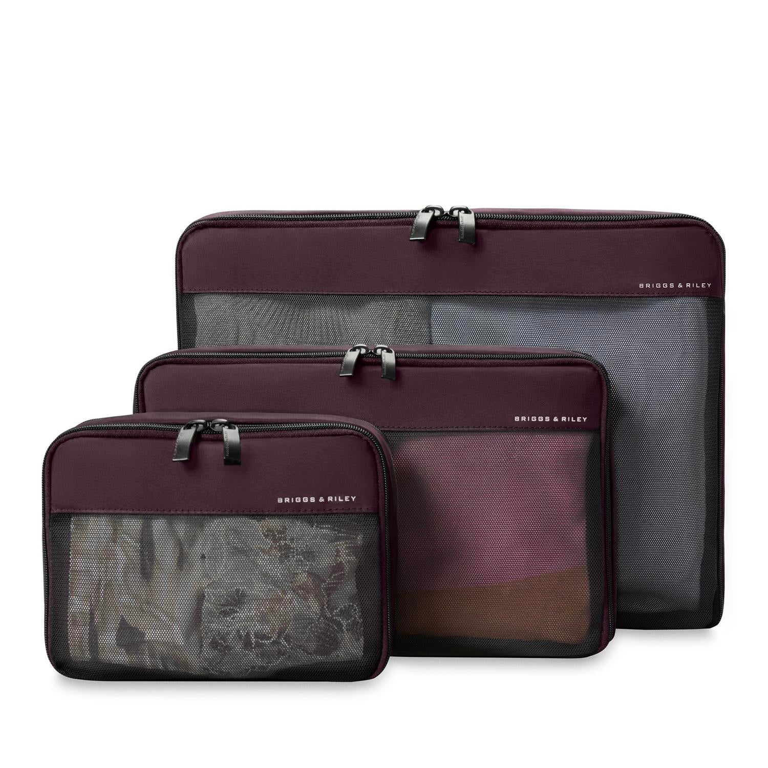 Travel Compression Packing Cubes 3-Piece Set for Check-In Luggage
