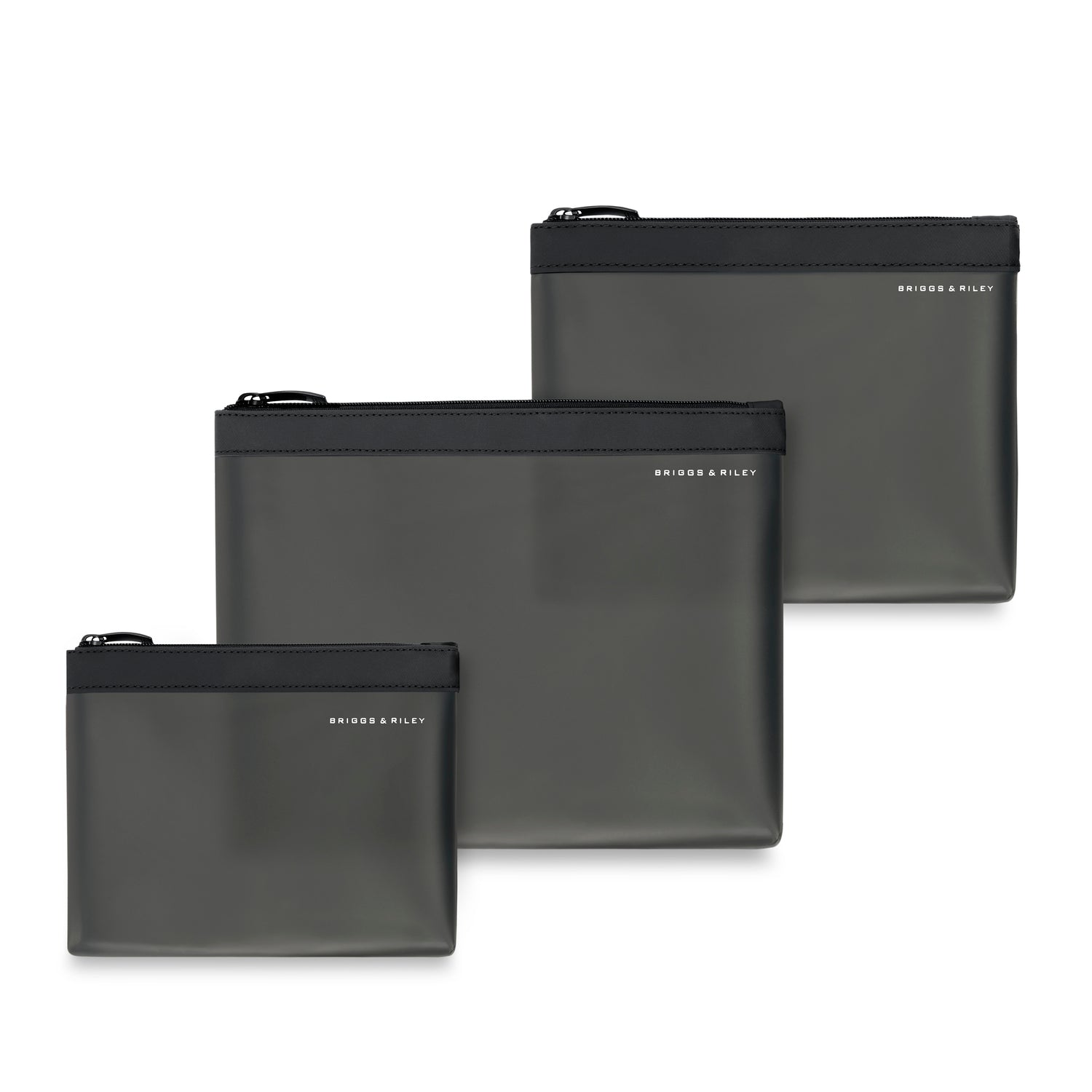 Travel Toiletry Bag Set - 3-Piece Translucent Pouch Organizer